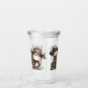 Verre En Acrylique Noël pour les enfants occidentaux