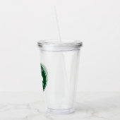 Verre En Acrylique Nom de famille Lake House Trees Forest Green (Gauche)