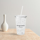 Verre En Acrylique Nom de la calligraphie personnalisée de la meilleu