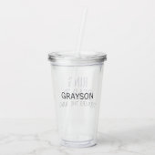 Verre En Acrylique Nom de la fête de la mariée correspondant au porte (Dos)