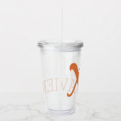 Verre En Acrylique Nom de la Personnaliser (Droite)