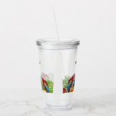 Verre En Acrylique Nom des oiseaux perroquets (Gauche)