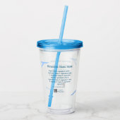 Verre En Acrylique Nom d'ingrédient ajouter nom d'entreprise site Web (Dos)
