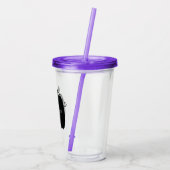 Verre En Acrylique Nom du patch Citrouille simple Script monographié (Dos)