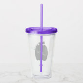 Verre En Acrylique Nom du patch Citrouille simple Script monographié (Droite)