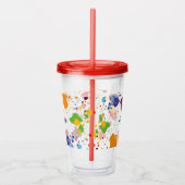 Verre En Acrylique Nom du plateau de peinture Abstrait mignon (Droite)