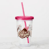Verre En Acrylique Nom personnalisé Ice Cream Lover's tumbler (Gauche)
