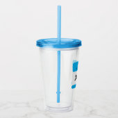 Verre En Acrylique Nom personnalisé Mariage Famille Vacances Réunion (Droite)