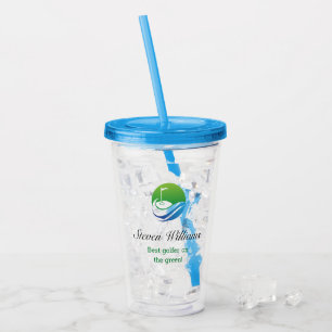 Verre En Acrylique Nom personnalisé Meilleur Parleur en Plastique Gol