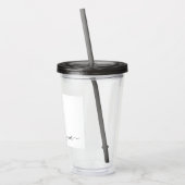 Verre En Acrylique Nom personnalisé personnalisé tumbler (Gauche)