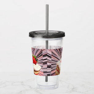 Verre En Acrylique Nostalgie de Strawberry Shortcake