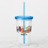 Verre En Acrylique Nourriture malsaine (Devant)