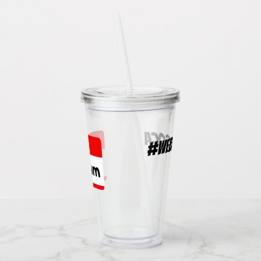 Verre En Acrylique Nous Avons Bleu Soca "Ms Rum" Fete Cup - V2 (Gauche)