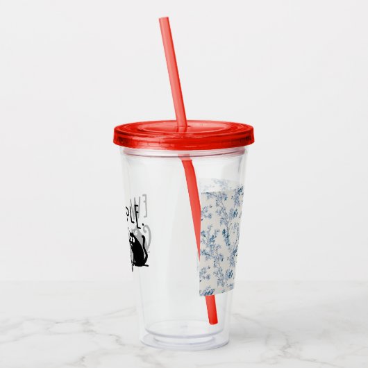 Verre En Acrylique Nouveaux gens drôle Meowny Chats Noirs (Gauche)