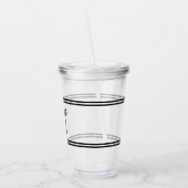 Verre En Acrylique Numéro de la variable de couleur modifiable (Gauche)