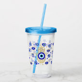 Verre En Acrylique Oeil malin de Hamsa (Dos)