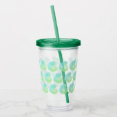Verre En Acrylique Ombre Green Nautilus Tumbler - couvercle vert fonc (Gauche)
