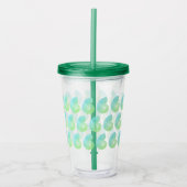 Verre En Acrylique Ombre Green Nautilus Tumbler - couvercle vert fonc (Devant)