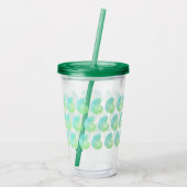 Verre En Acrylique Ombre Green Nautilus Tumbler - couvercle vert fonc (Dos)