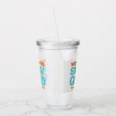 Verre En Acrylique On s'amuse comme des fous pour un enterrement de v (Gauche)