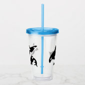 Verre En Acrylique Orcas Killer Whales Personnalisé Voyage Coupe (Droite)