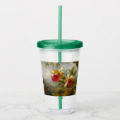 Verre En Acrylique Orchidées et colibri Heade (Devant)