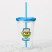 Verre En Acrylique Oscar le visage du Tétras | Ajouter Votre Nom (Devant)