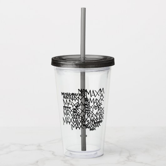 Verre En Acrylique Où sont les choses sauvages | Max répété (Devant)