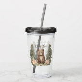 Verre En Acrylique Ours forestier (Dos)