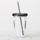 Verre En Acrylique Ours tribal noir et blanc (Gauche)