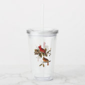 Verre En Acrylique Paire cardinale Audubon en amandiers sauvages (Devant)