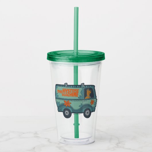 Verre En Acrylique Paisely Scooby-Doo conduisant la machine de (Devant)