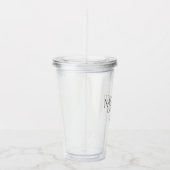 Verre En Acrylique Palm Tropical Feuille Mariage Bachlorette Party (Droite)