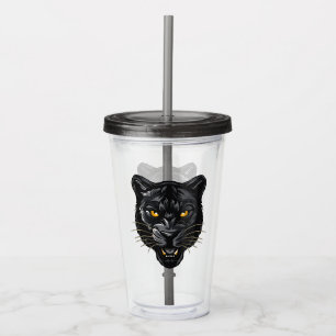 Verre En Acrylique Panthère noire