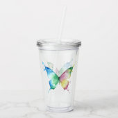 Verre En Acrylique Papillon (Dos)