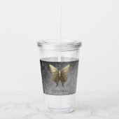 Verre En Acrylique Papillon à bijoux en or (Devant)