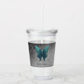 Verre En Acrylique Papillon à bijoux turquoise (Devant)