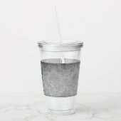 Verre En Acrylique Papillon à bijoux turquoise (Gauche)