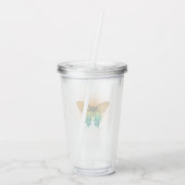 Verre En Acrylique Papillon iridescent (Dos)