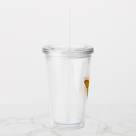 Verre En Acrylique Papillon Iridescente (Droite)