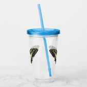 Verre En Acrylique Papillon jaune et noir (Gauche)