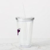 Verre En Acrylique Papillon mauve Iridescente (Gauche)