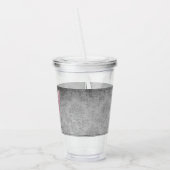 Verre En Acrylique Papillon rose bijoux (Gauche)