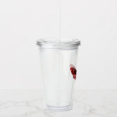 Verre En Acrylique Papillon Rouge Cramoisi (Droite)