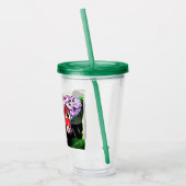 Verre En Acrylique Papillons rouges (Gauche)