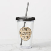 Verre En Acrylique Pâque Acrylique Tumbler 16 oz C'est l'heure d'Afik (Dos)