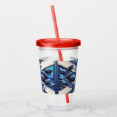 Verre En Acrylique Paruline acrylique avec soies écossaises (Gauche)