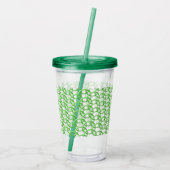 Verre En Acrylique Paruline acrylique - Bagues vertes verrouillées (Dos)