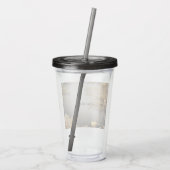 Verre En Acrylique Paruline Acrylique de Vacances Décoratives Or Uniq (Dos)