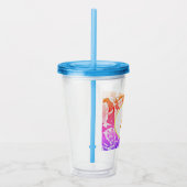 Verre En Acrylique Paruline acrylique monogramme mou Boho Ombre (Droite)